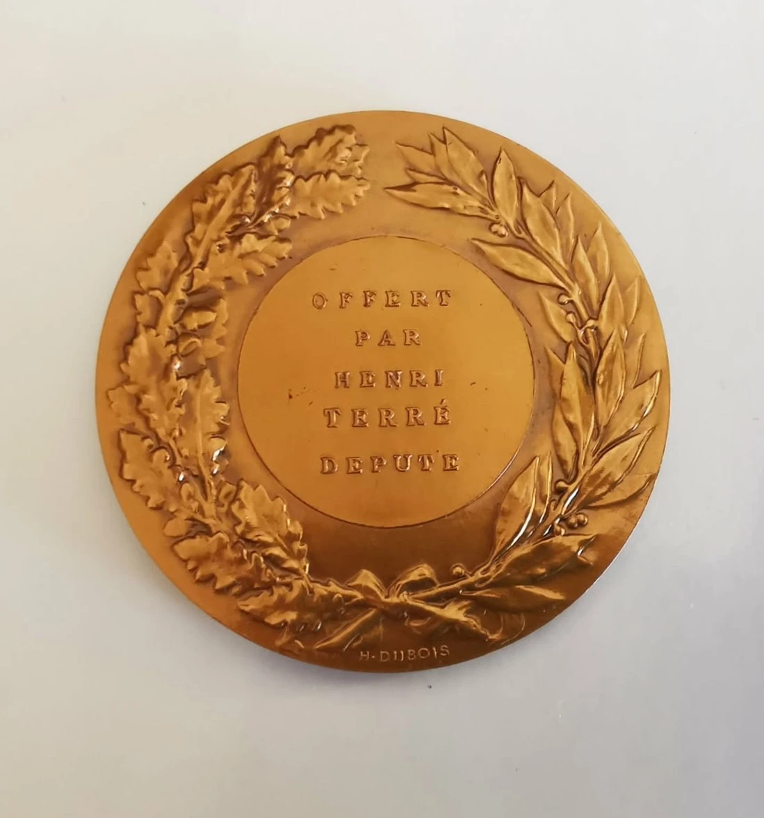 Medalla de bronce ofrecida por el diputado Henri TERRÉ – photo 2
